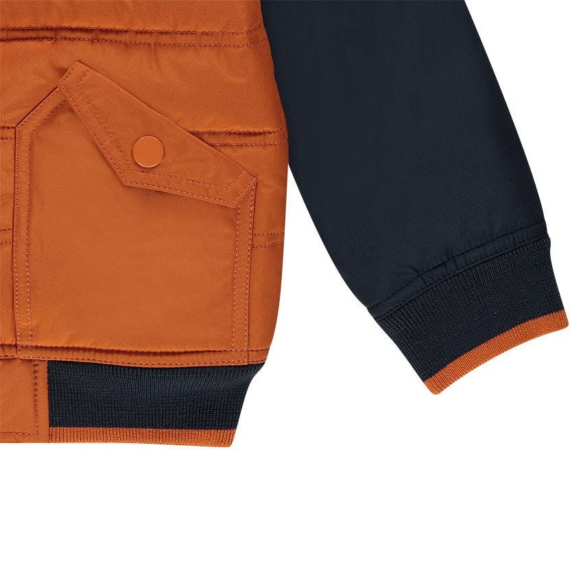 Doudoune esprit bombers à capuche amovible 