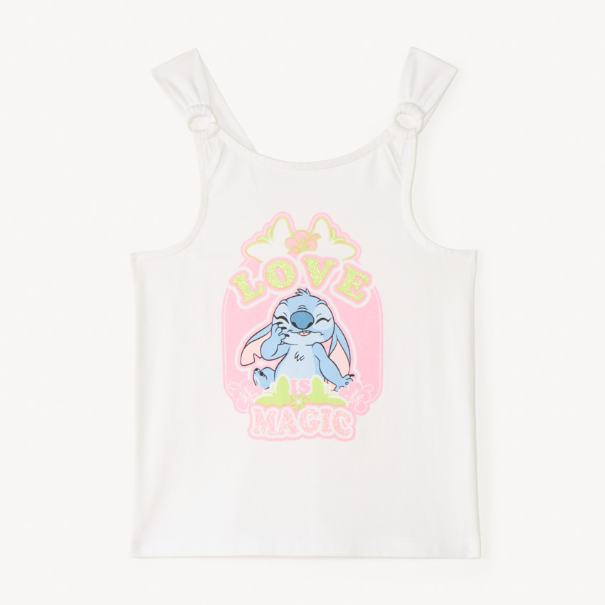 Débardeur print Stitch Disney à paillettes pour fille 