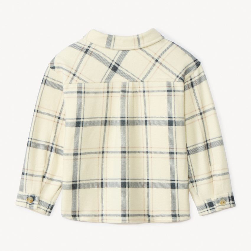 Surchemise molletonnée à carreaux pour bébé garçon 