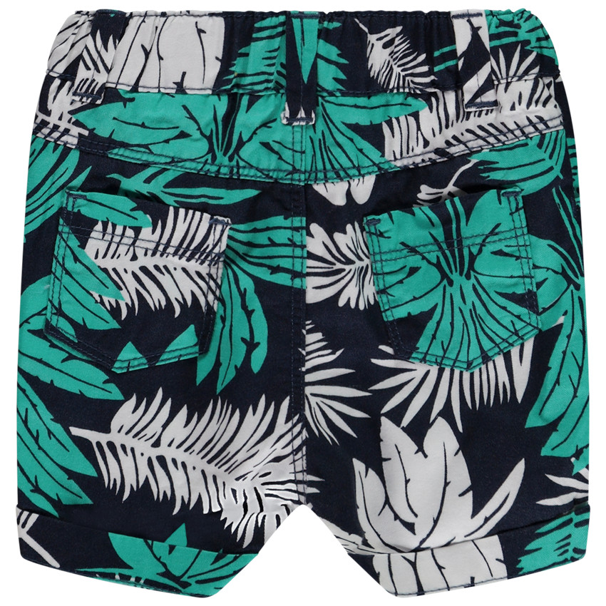 Bermuda imprimé feuillage pour bébé garçon 