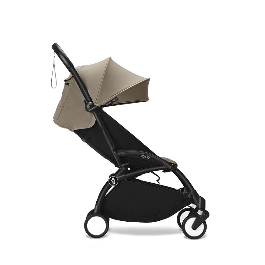 Poussette Stokke® YOYO³ à partir de 6 mois - cadre noir/taupe 