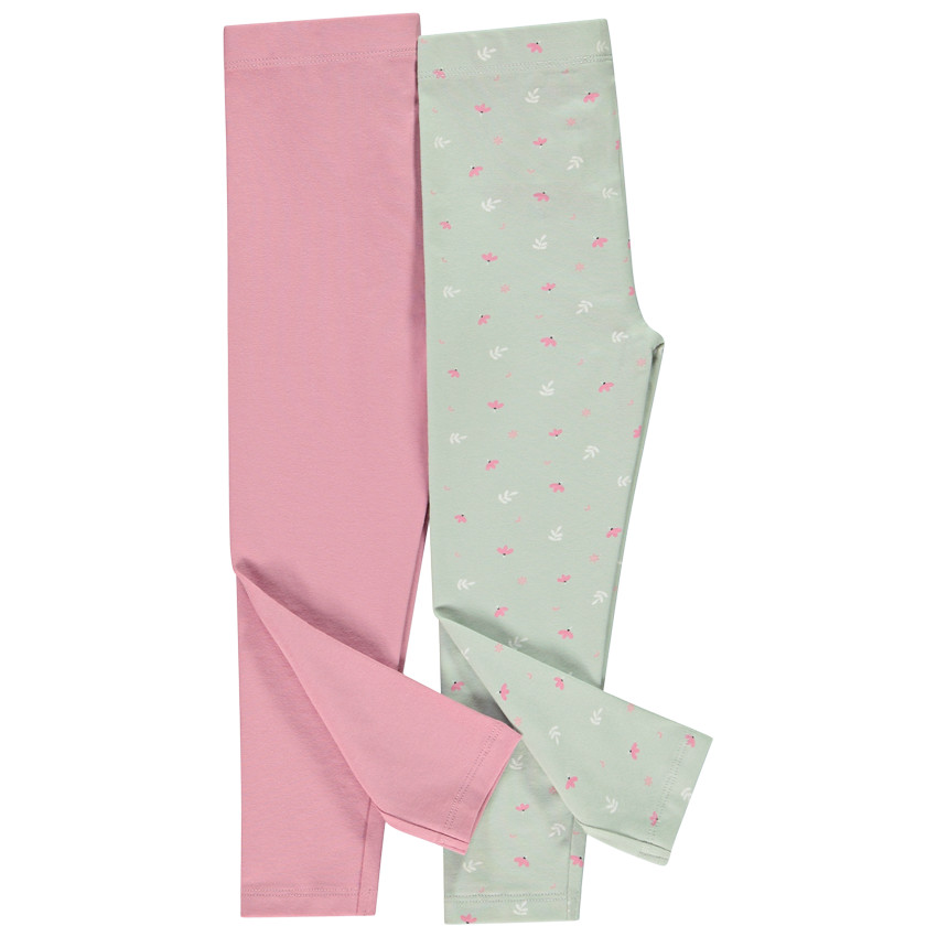 Lot de 2 caleçons longs fantaisie pour bébé fille 