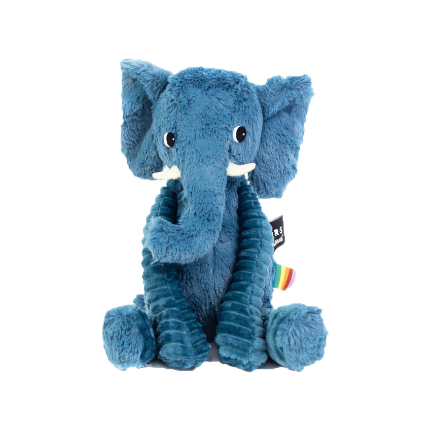 Peluche Ptipotos - L'éléphant bleu Main Peluche Ptipotos - L'éléphant bleu