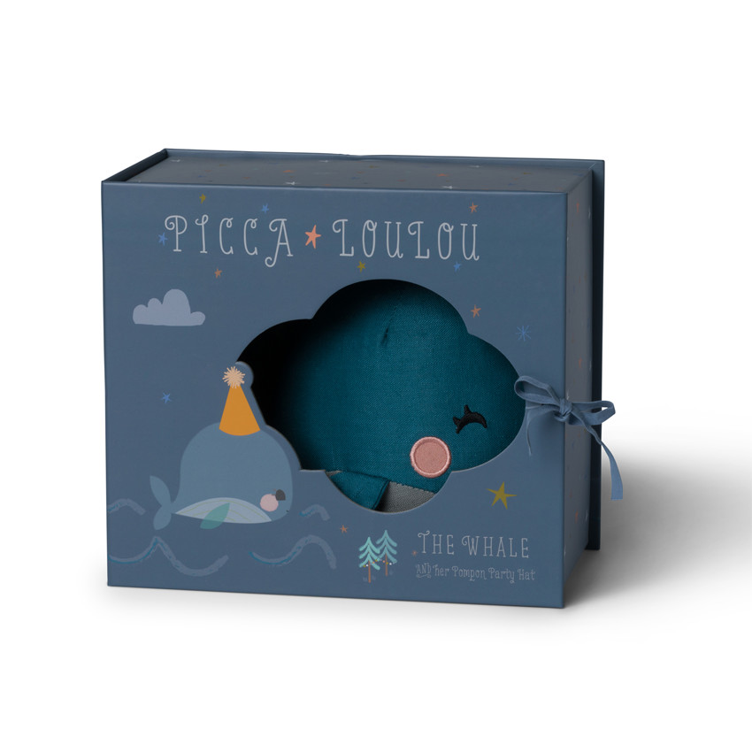 Peluche baleine avec boîte cadeau  