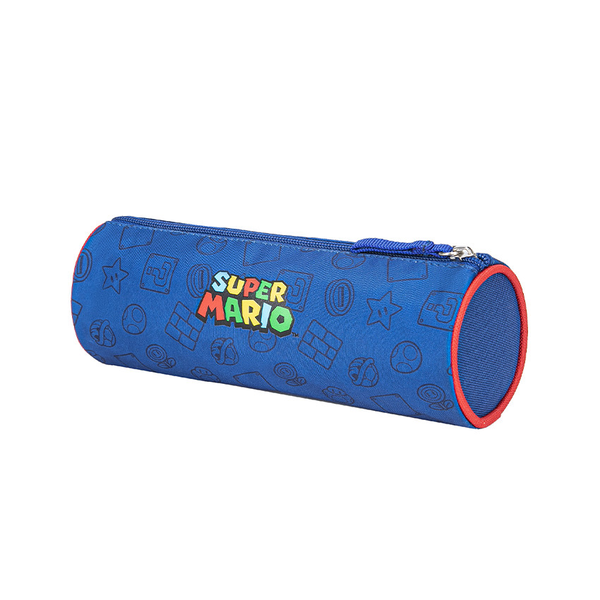 Trousse ronde Super Mario bleu marine 