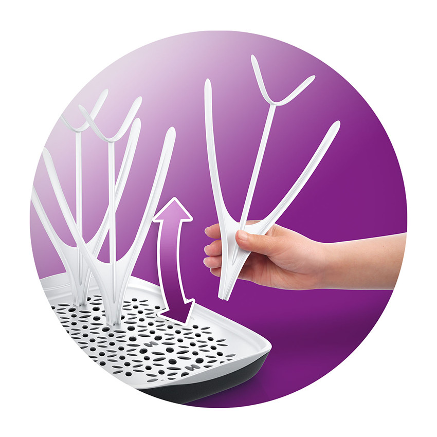 Egouttoir pour biberons - Blanc - Blanc (Avent) - Image 2