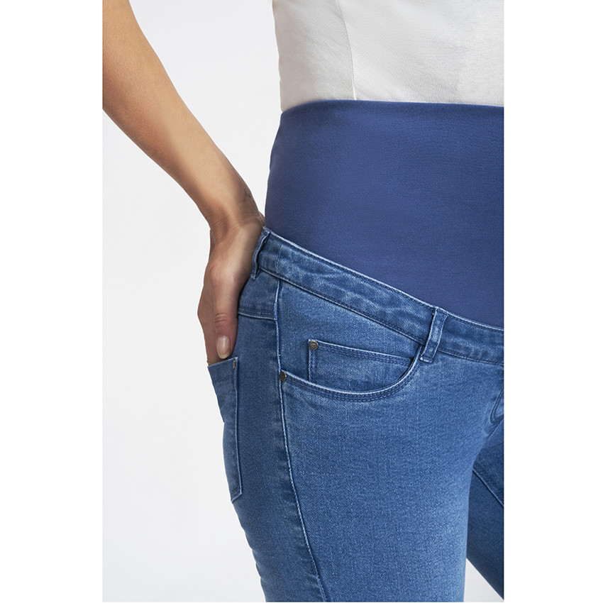 Jean de grossesse flare avec bandeau haut 