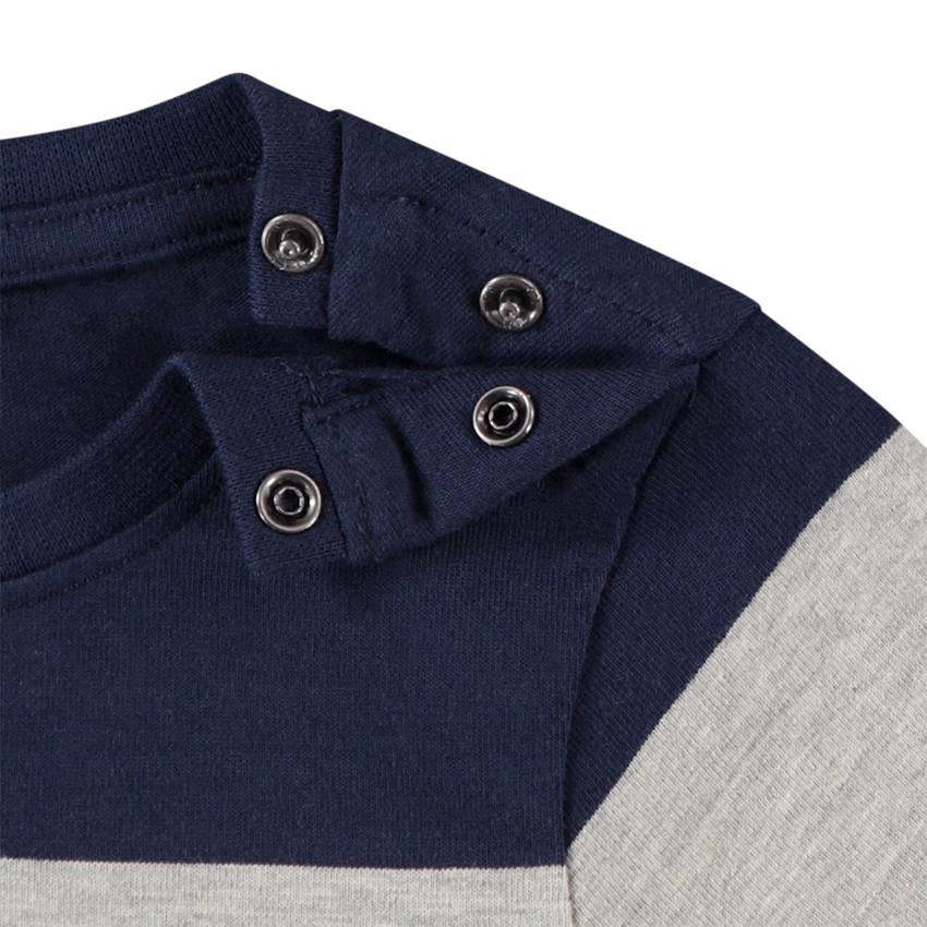 T-shirt manches courtes en jersey avec rayures pour bébé garçon 