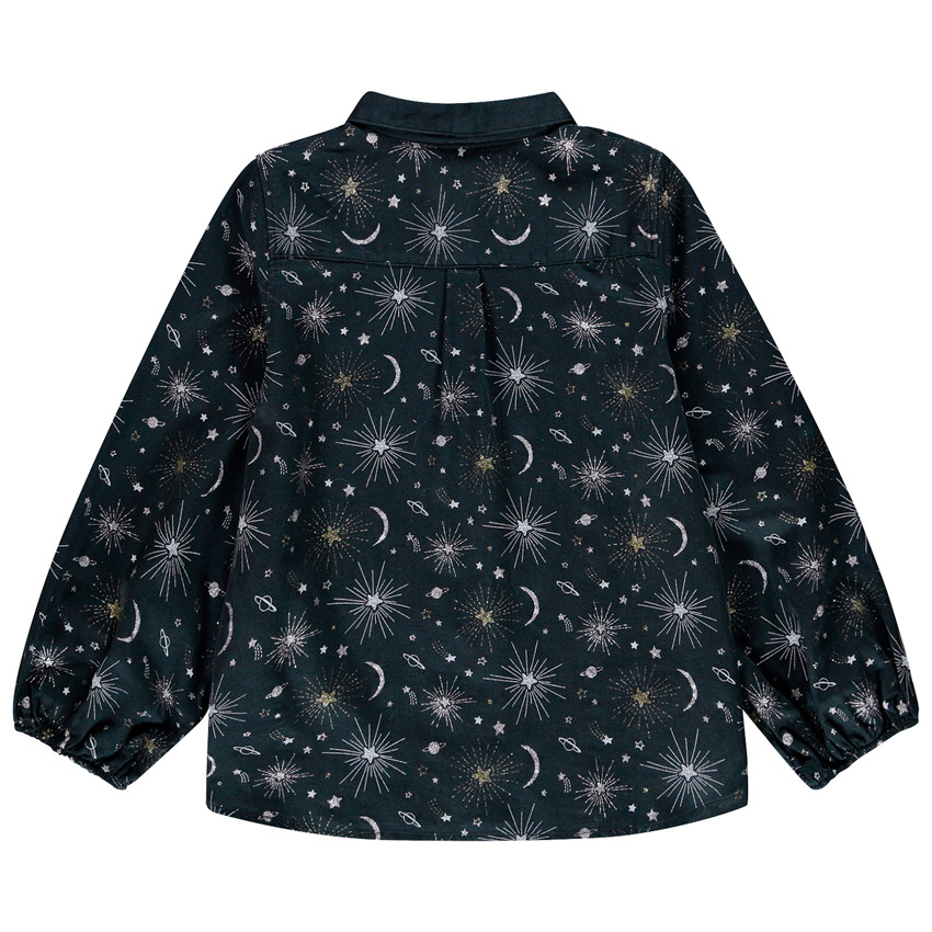 Chemise manches longues à imprimé pailleté pour enfant fille 