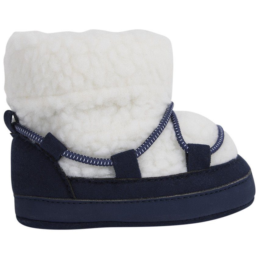 Bottes esprit après-ski en moumoutte pour bébé garçon  