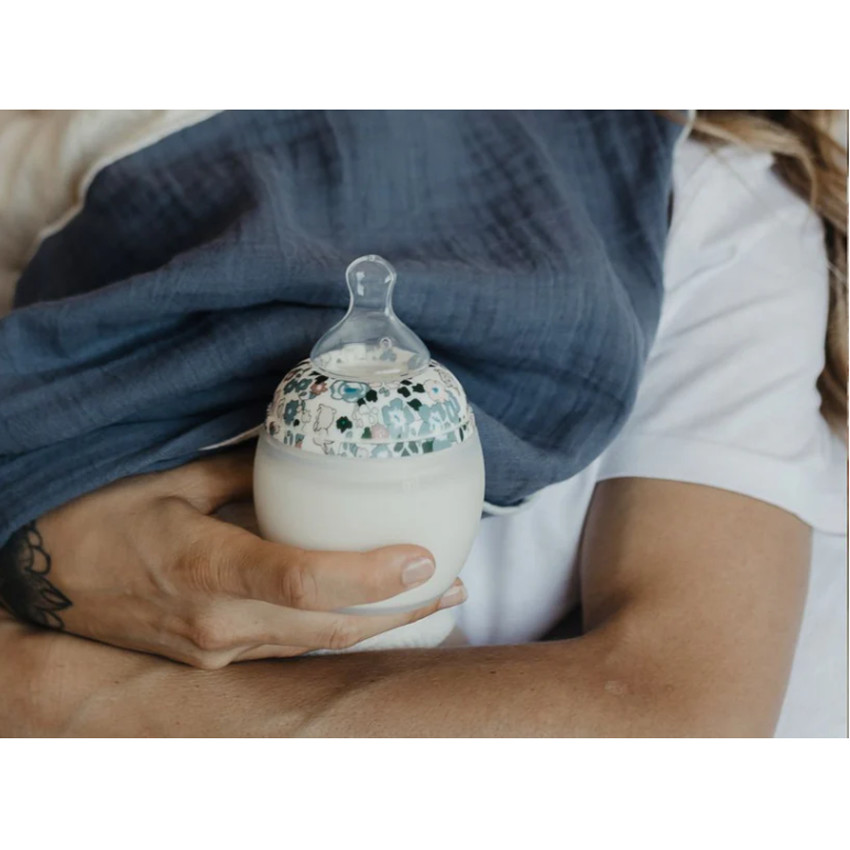 Biberon 240ml anti-colique en silicone That's mine Flora Bunnies 