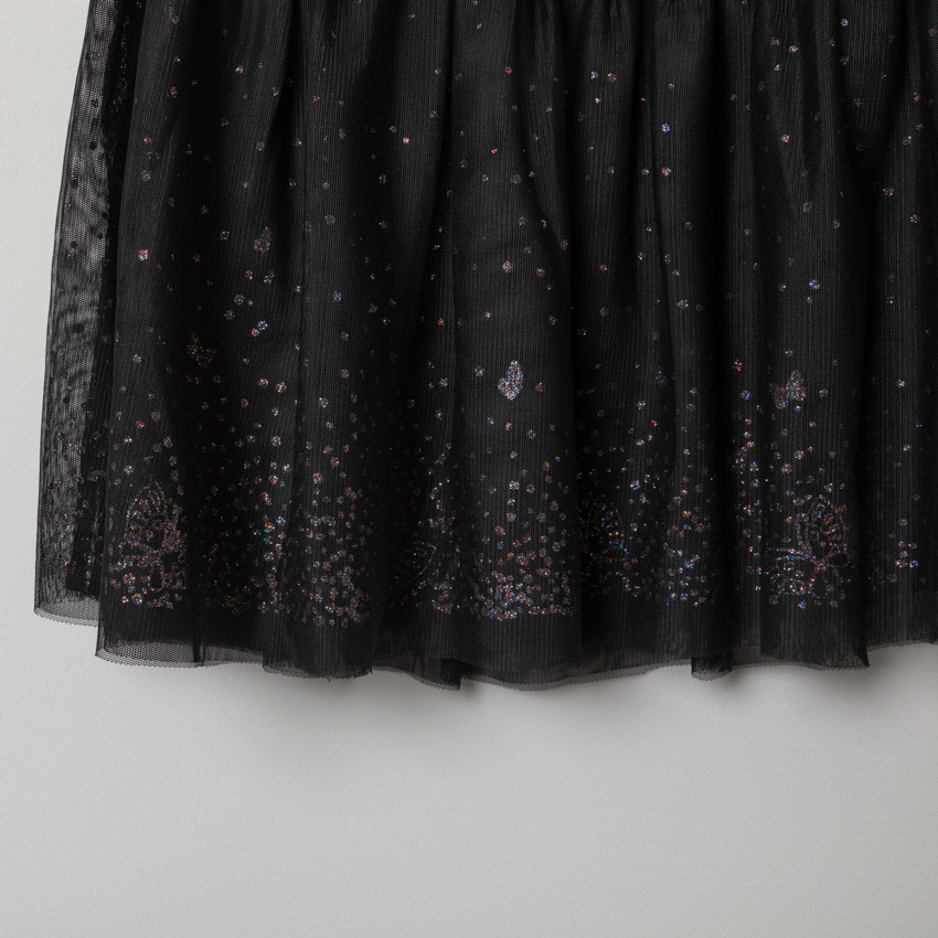 Robe de cérémonie sans manches pailletée  