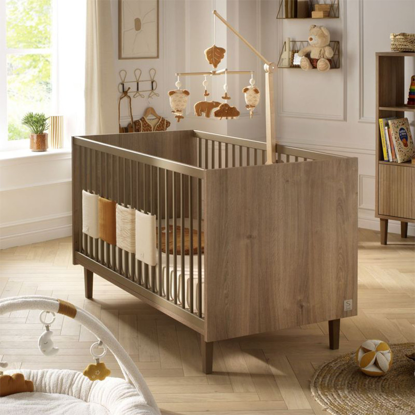 Lit évolutif Little Big Bed 140 x 70 cm Mokka aspect chêne mokka 