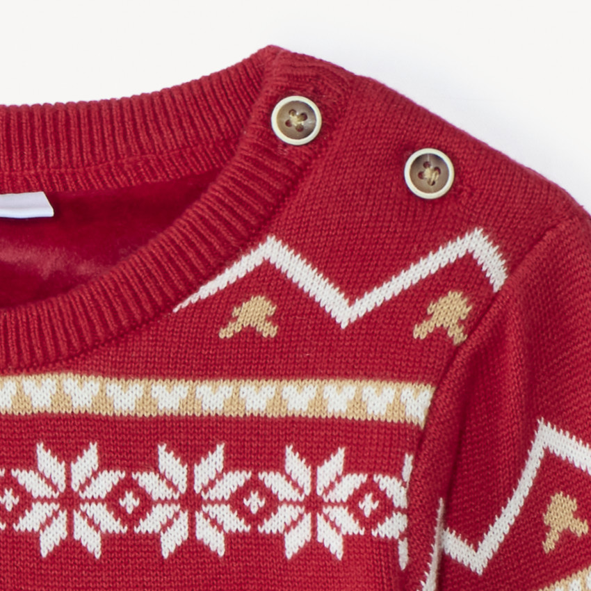 Pull de Noël Mickey Disney en tricot pour bébé garçon 