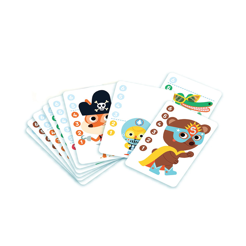 Jeu de cartes La bataille des animaux 