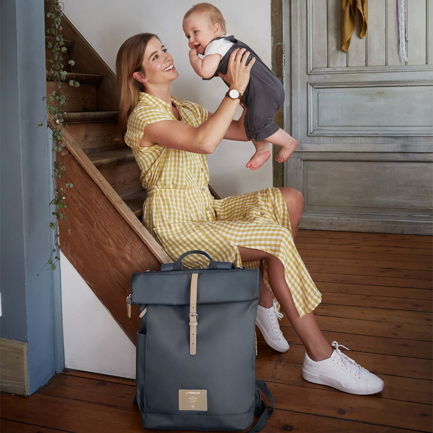 Sac à langer Rolltop Up - Anthracite 