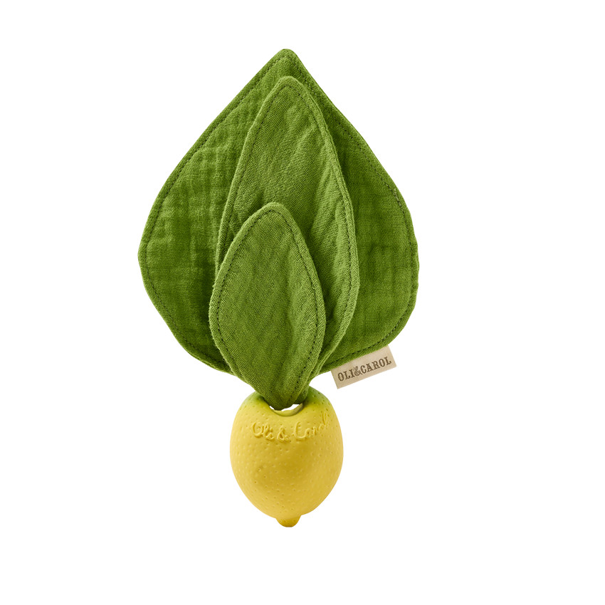 Mini doudou et jouet de dentition 2 en 1 Lou le citron