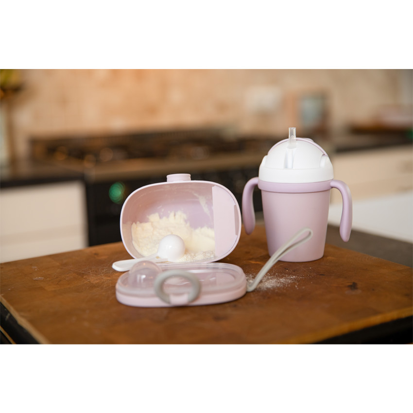 Boîte doseuse nomade pour lait - Rose 