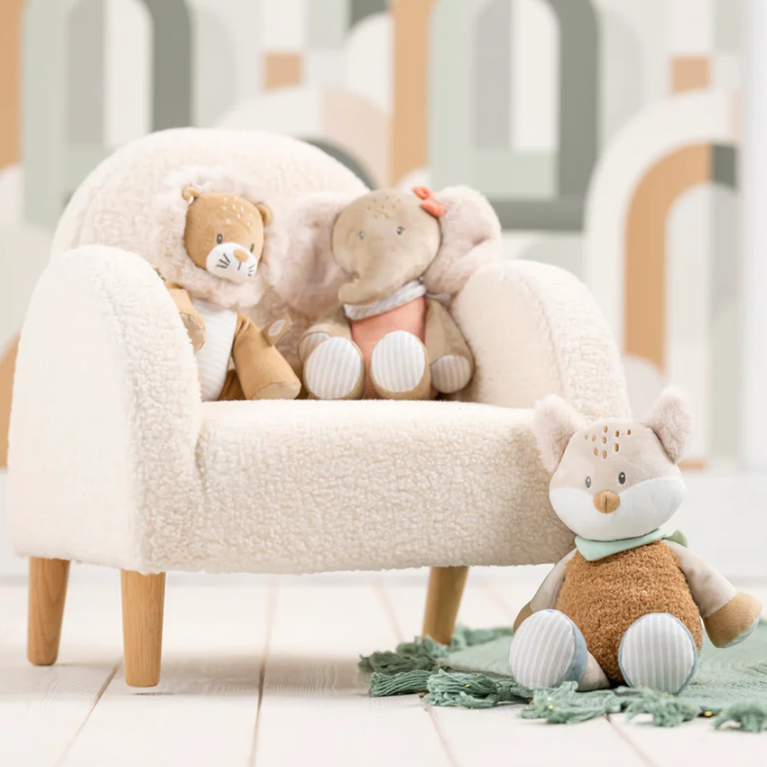 Peluche Renard Flo - Vert Menthe - 32 cm 