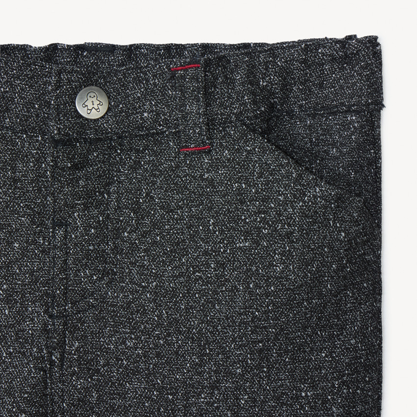 Ensemble long 3 pièces avec nœud papillon pour bébé garçon 