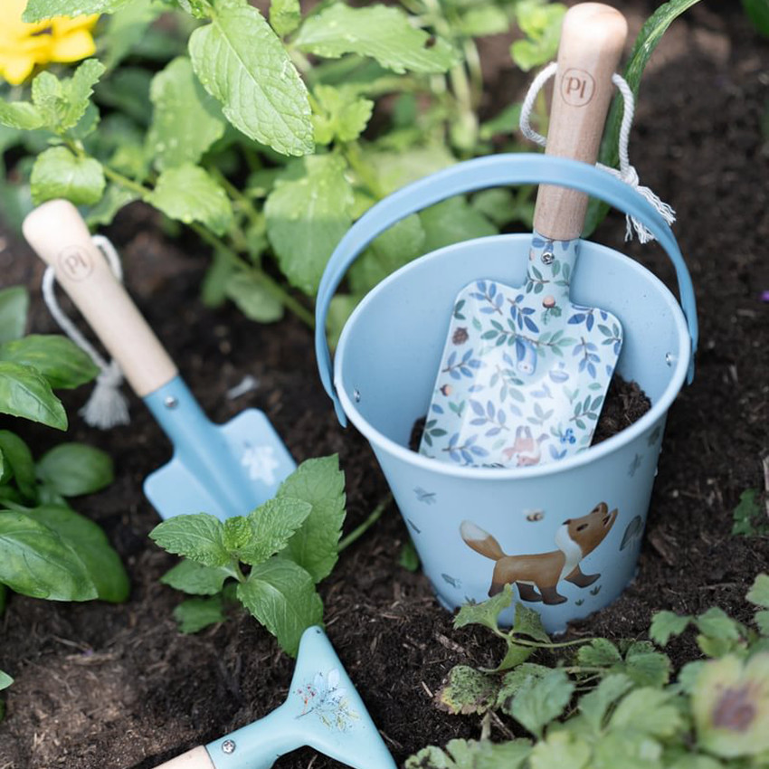 Seau de jardinage Forest Friends - Bleu 