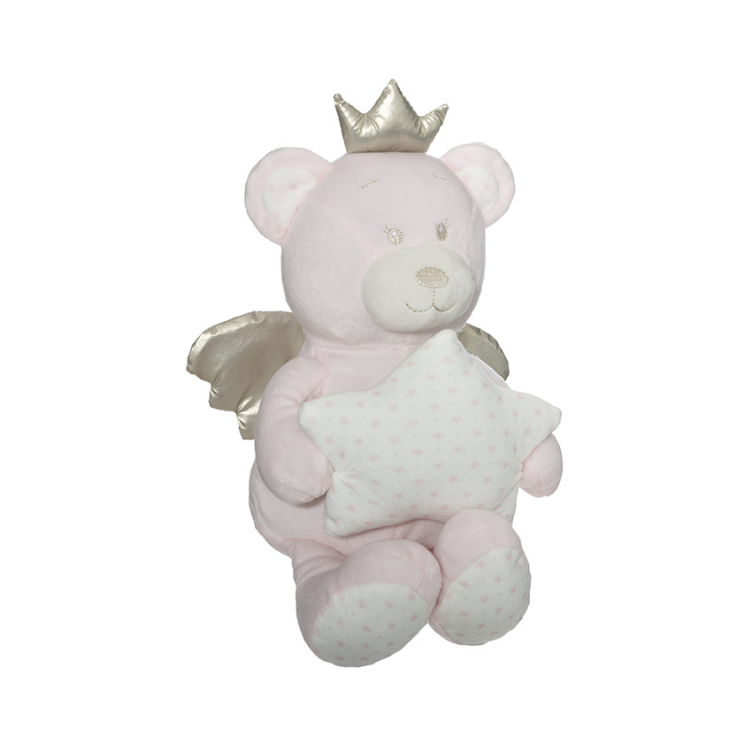 Peluche Ourson avec Etoile - Rose Main Peluche Ourson avec Etoile - Rose
