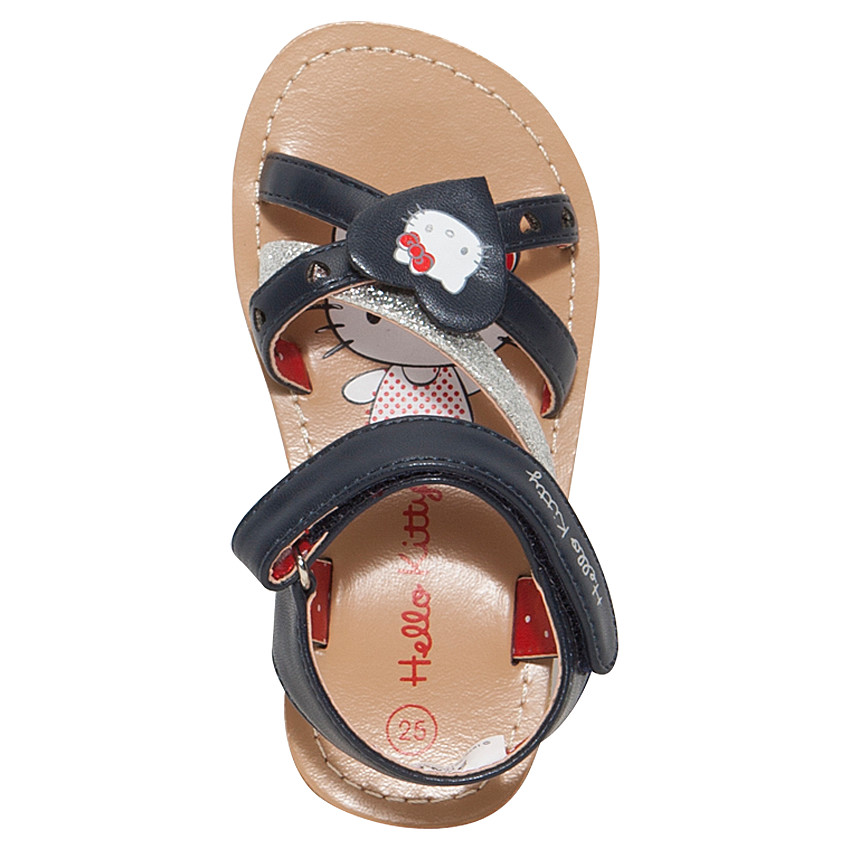 Nu-pieds Hello Kitty avec patch coeur Main Nu-pieds Hello Kitty avec patch coeur