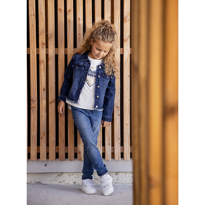 Manteau Jean Fille Hiver – Chaud, Avec Capuche, Parfait Pour 4 à 10 Ans !