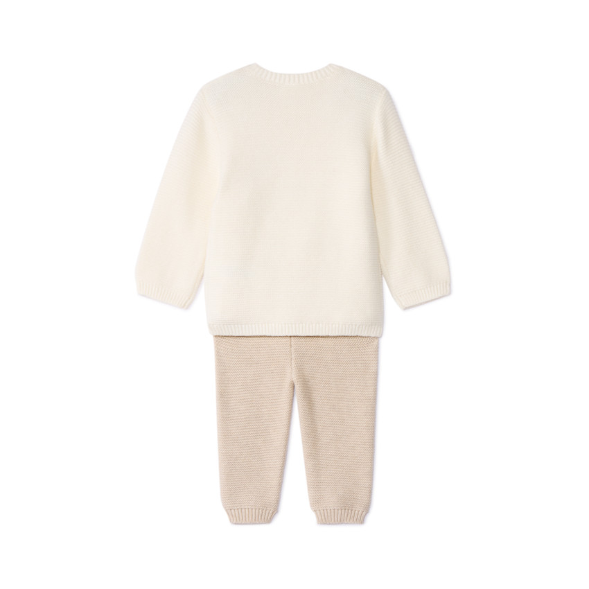 Ensemble 2 pièces Ourson en tricot pour bébé 