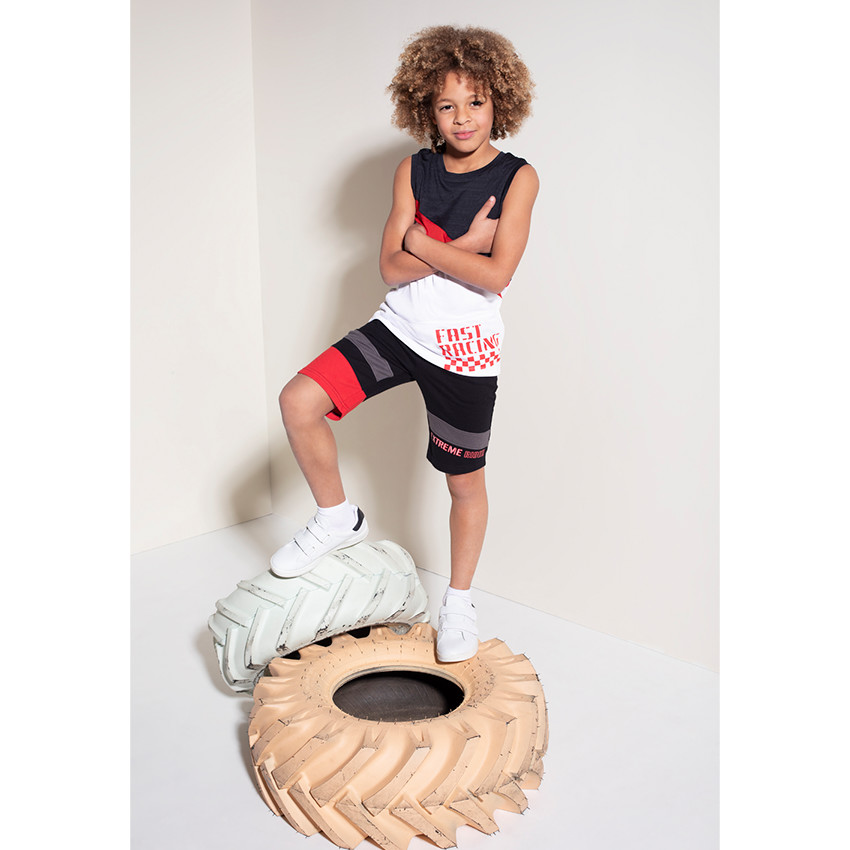 Junior - Débardeur en jersey et avec bandes en mesh 