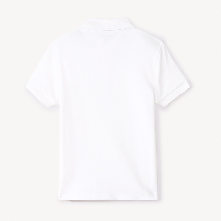 Lot de 2 polos manches courtes unis blancs pour garçon  