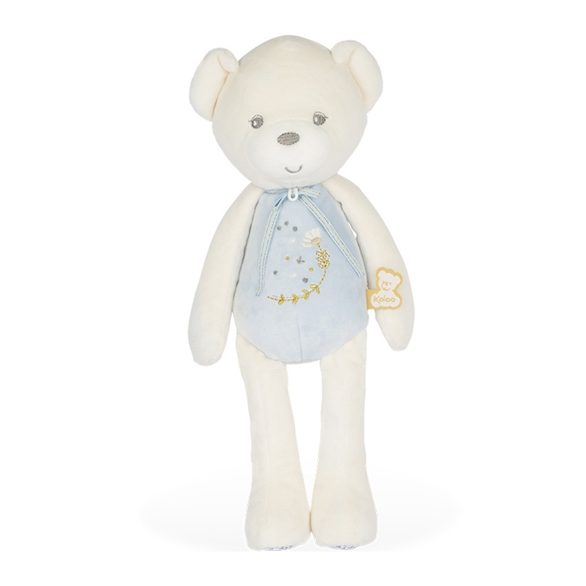 Peluche pantin musical Ours - Bleu  