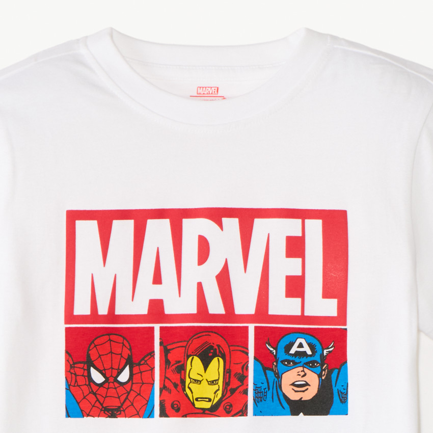 Set 2 pièces de pyjama t-shirt + short Héros Marvel pour garçon 