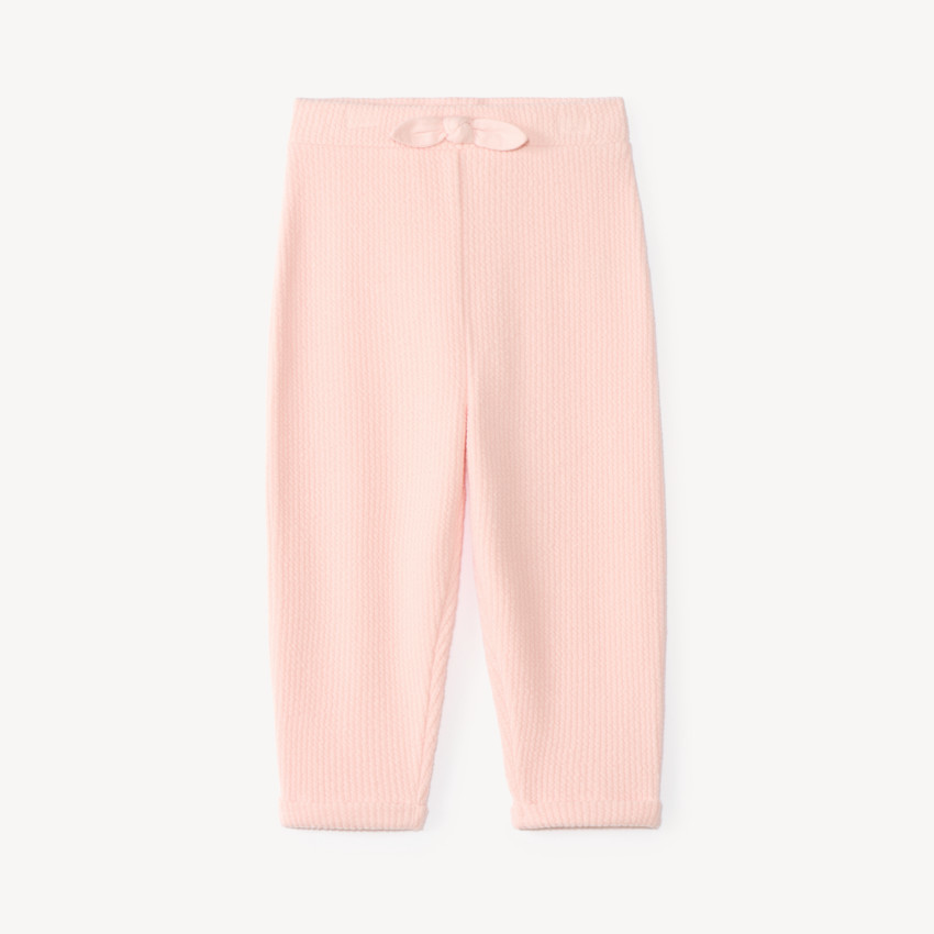 Pantalon de jogging bébé fille en tricot fantaisie