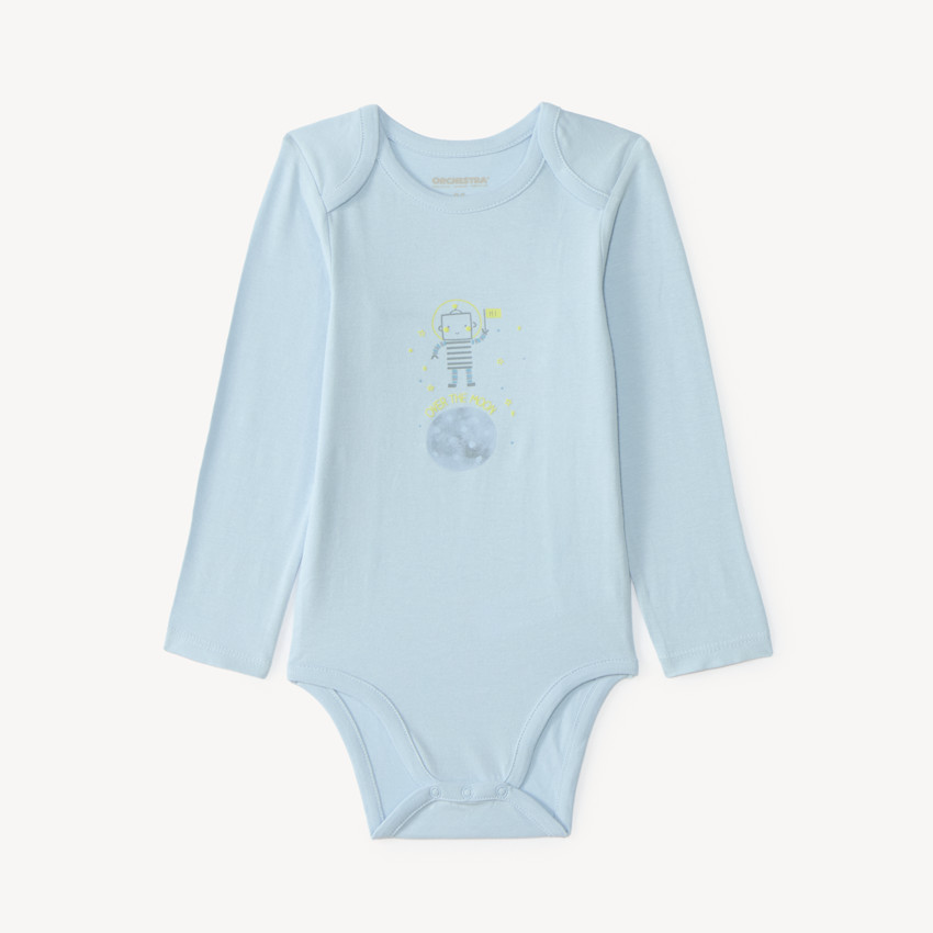 Lot de 5 bodies manches longues bébé garçon motif robot (Finitions différentes selon l'âge) 