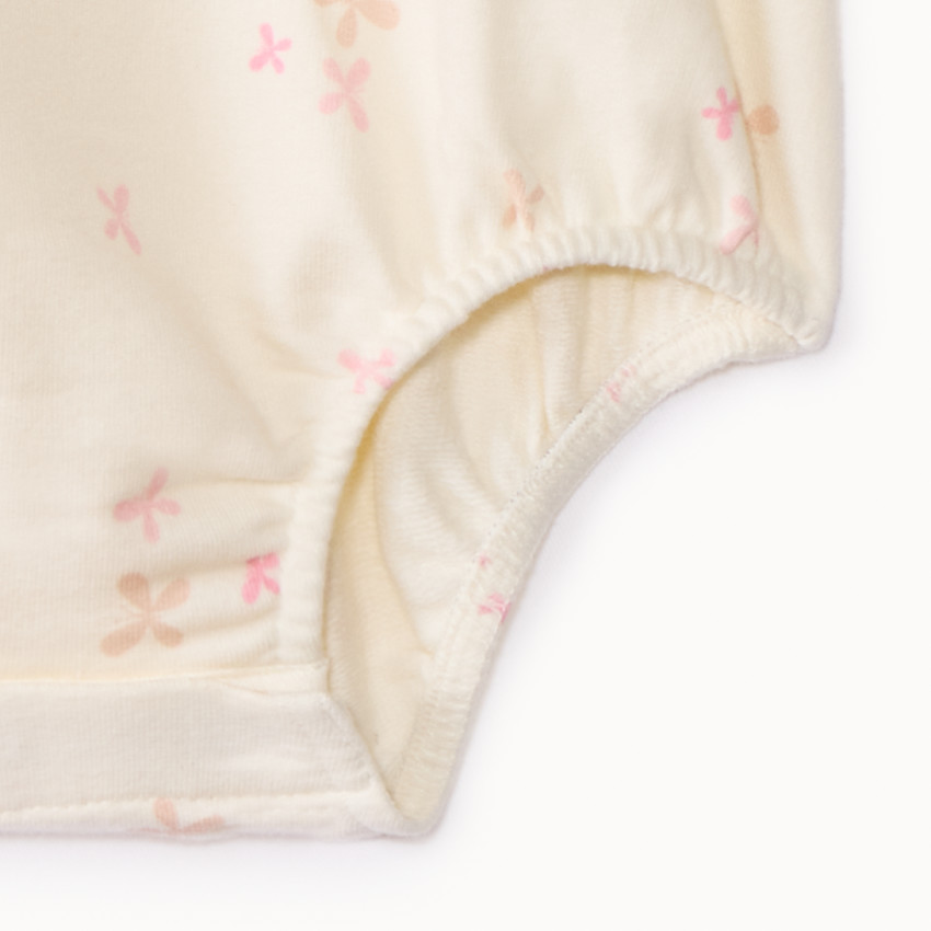 Body manches longues à col claudine brodée pour bébé fille 