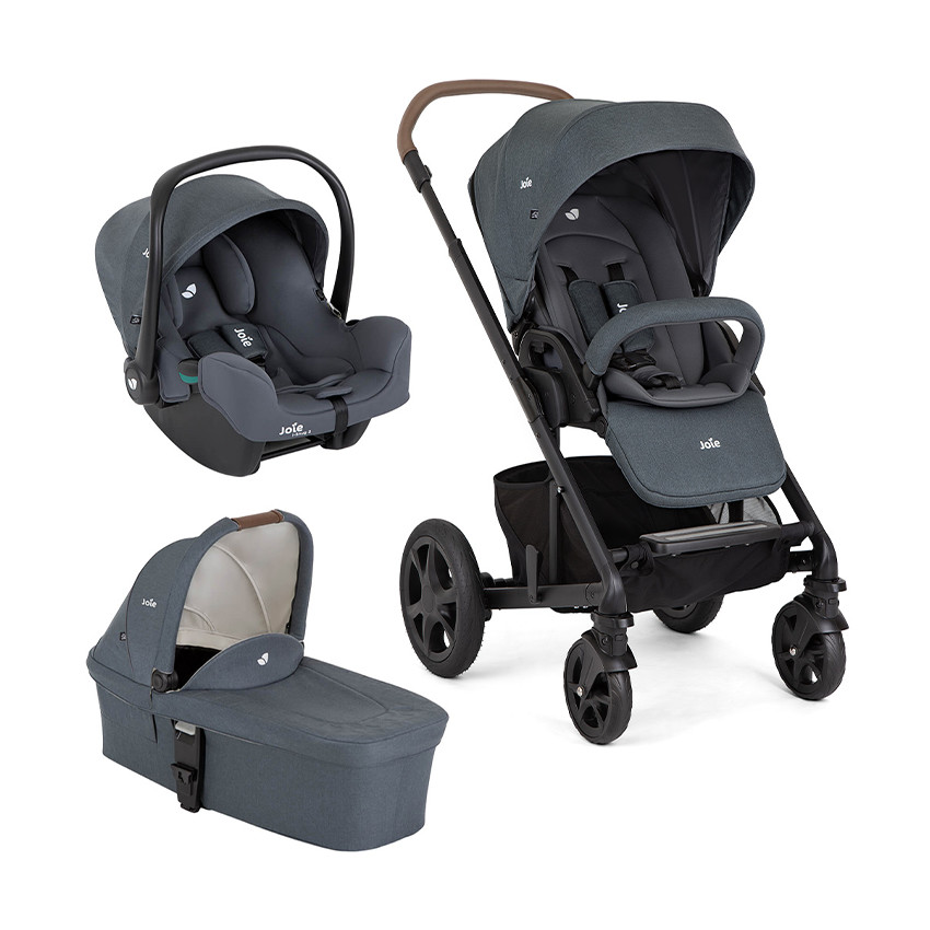 Poussette trio Chrome DLX + nacelle Chrome + coque i-Snug 2 moonlight 