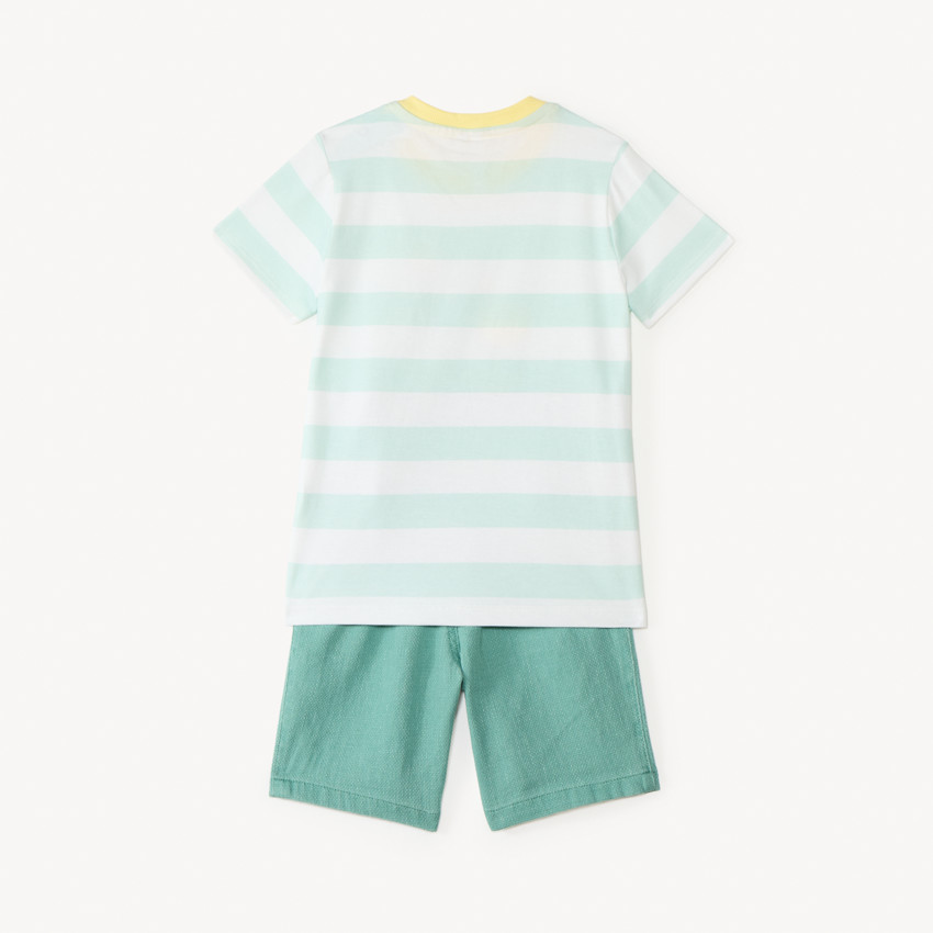 Ensemble 2 pièces t-shirt manches courtes + short pour bébé garçon  