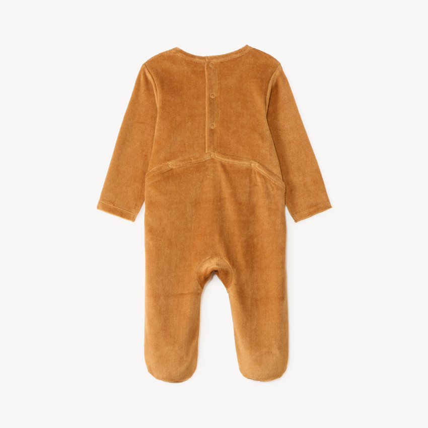 Dors-bien bébé garçon en velours print mignon 