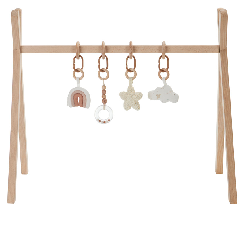 Set de 4 jouets pour arche Douce Hirondelle écru 