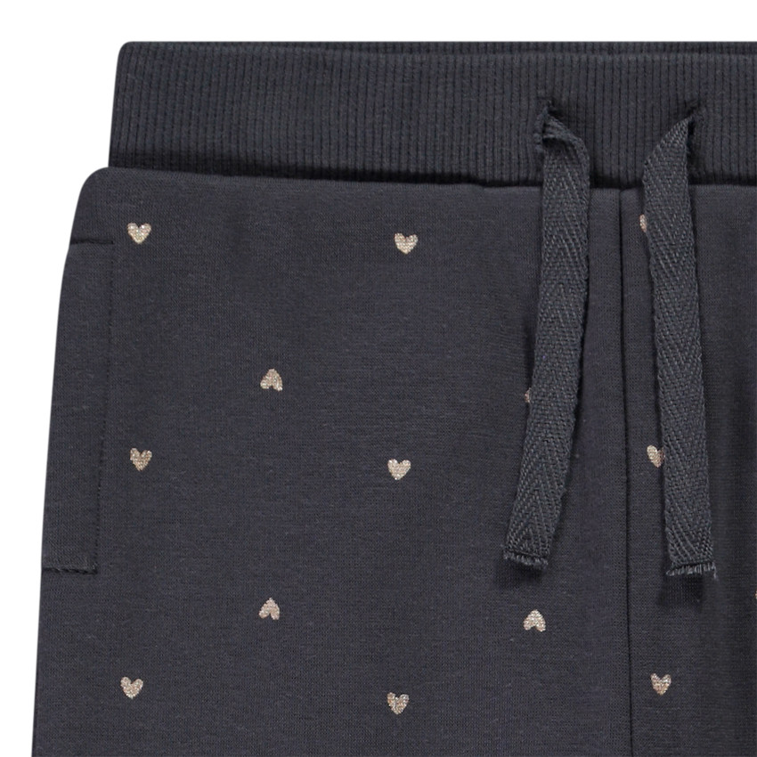 Jogging imprimé cœurs dorés pour bébé fille 