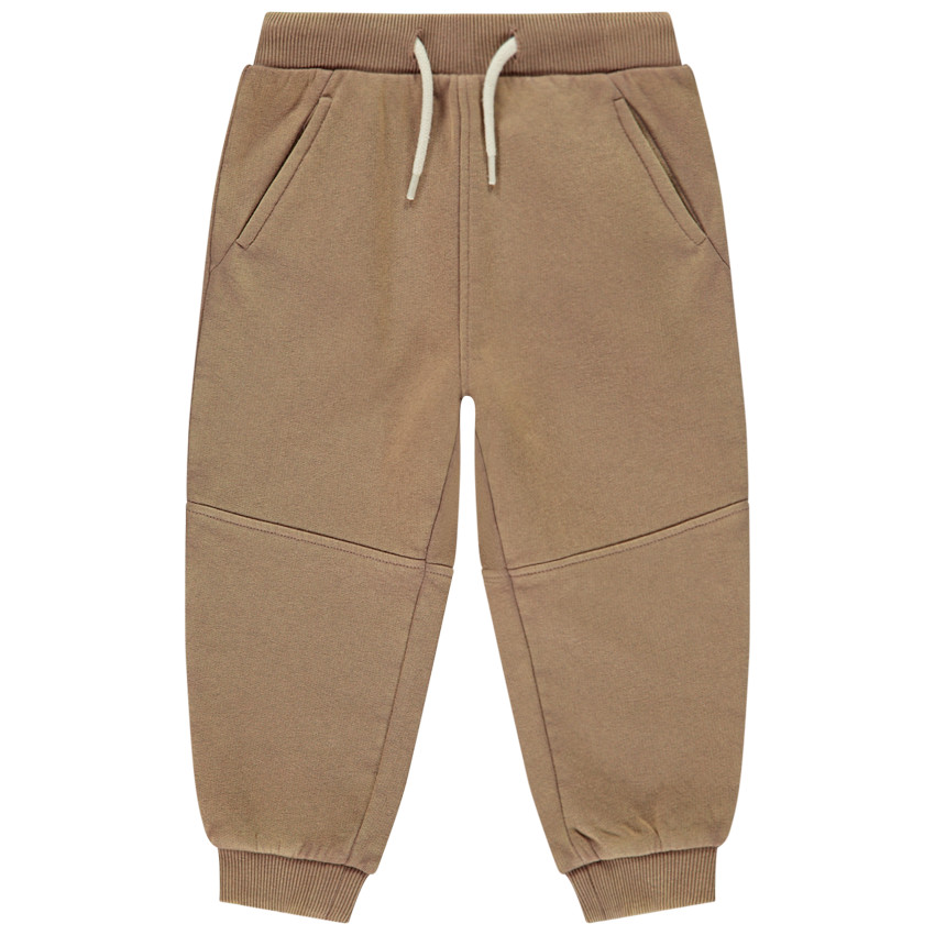 Pantalon de jogging en molleton beige pour bébé garçon 