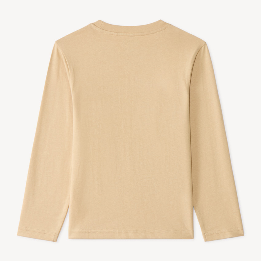 T-shirt manches longues avec poche plaquée et print fantaisie pour garçon 