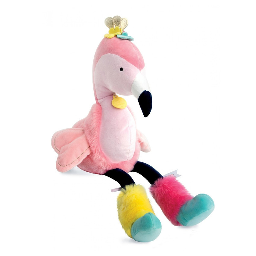 Peluche pantin Flamant Rose - 55 cm 
