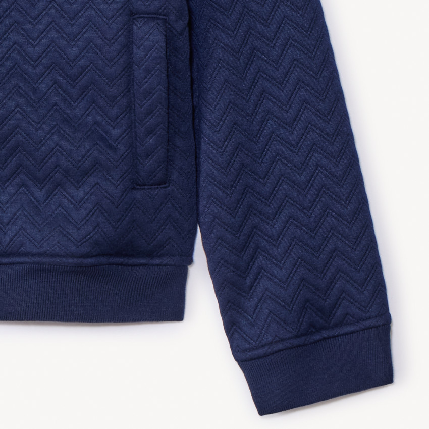 Gilet manches longues à col teddy et broderie pour fille  