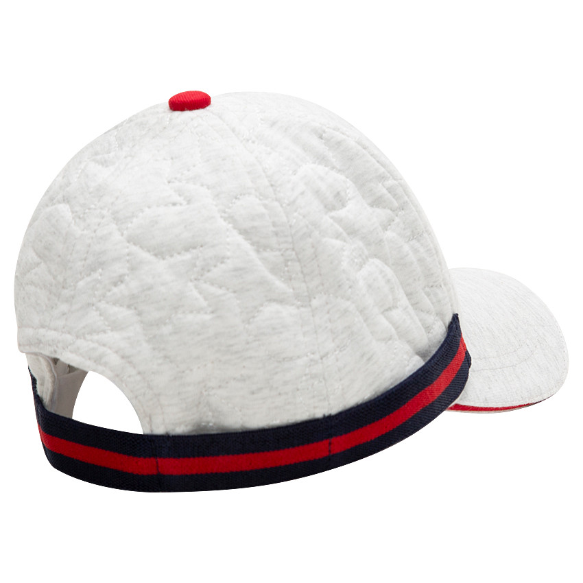 Casquette en molleton à étoiles en relief et bande contrastée 