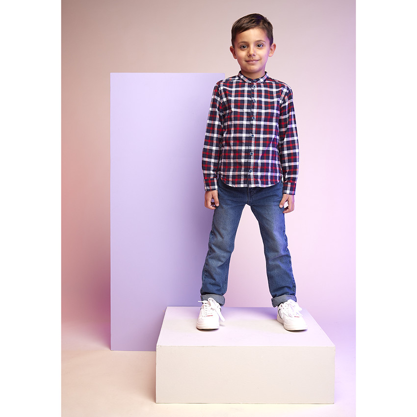 Jean slim effet délavé pour garçon 