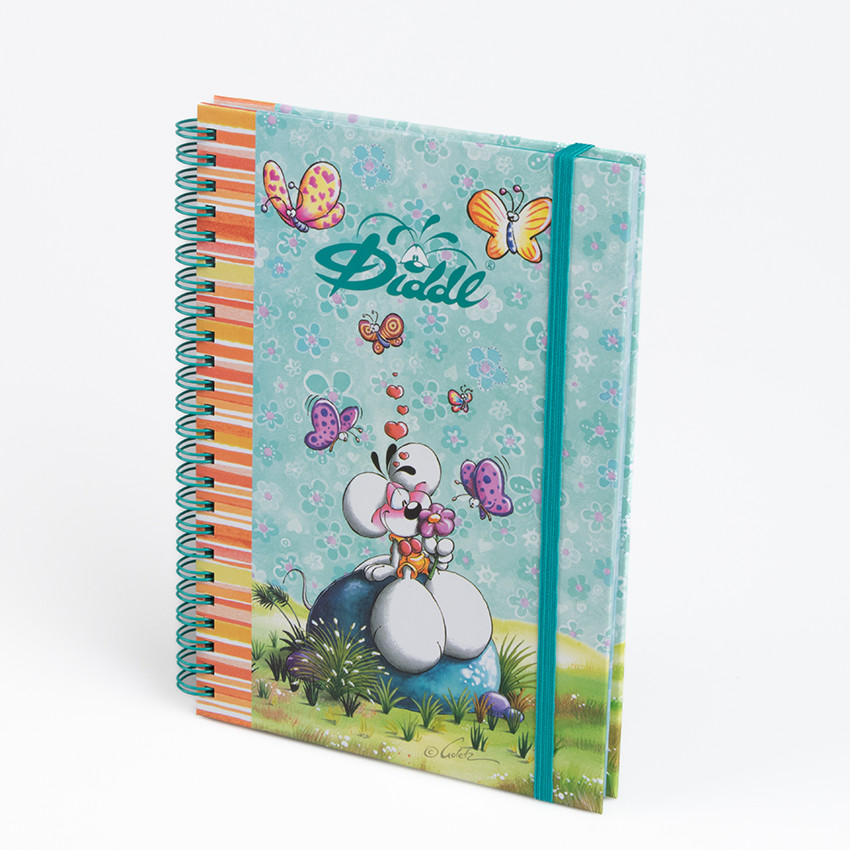 Cahier à spirale A5 Diddl et ses amis (Modèles aléatoires) 