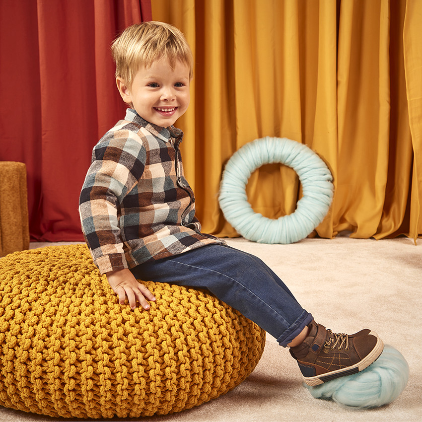 Surchemise en flanelle à carreaux pour bébé garçon 