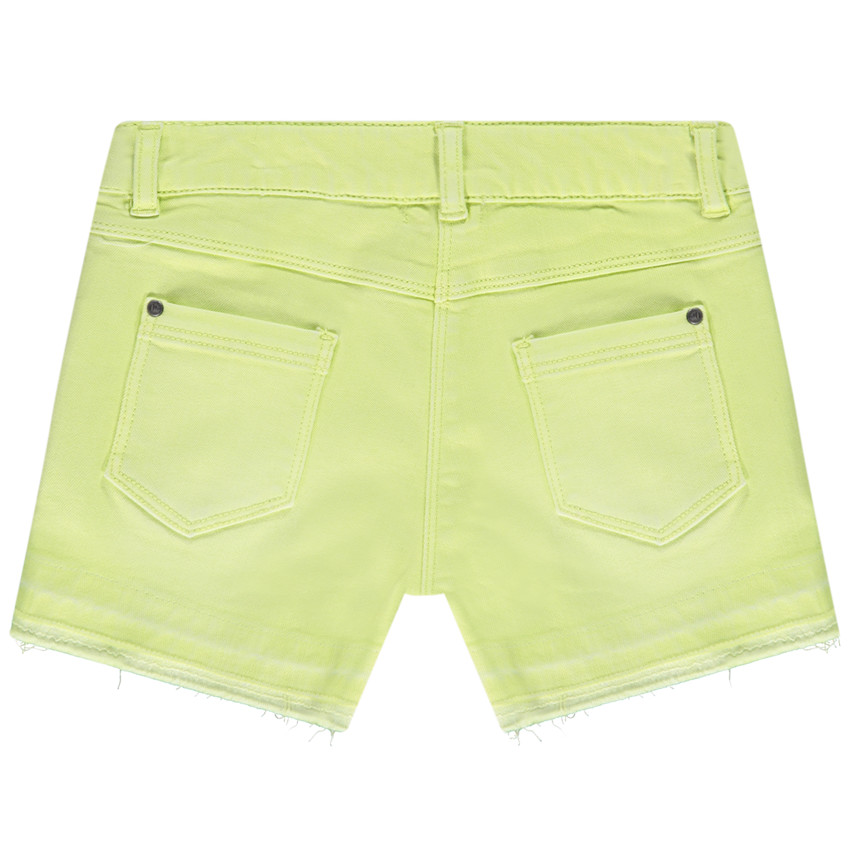 Short en denim effet overdye pour fille 
